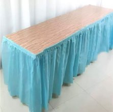 חצאית שולחן צבע תכלת